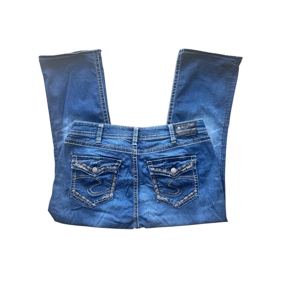 🚨Women’s Silver Jeans Blue Suki MID Slim boot Denim Jeans 👖 - Picture 2 of 6